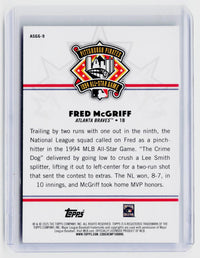 2025 Topps MLB All-Star Game Greats Fred McGriff ASGG-9 Atlanta Braves - back
