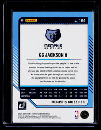 2024-25 Panini Donruss GG Jackson II #164 Holo Orange Laser /125 - back