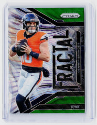2025 Panini Prizm Football Bo Nix Green Prizm #13 Denver Broncos - front
