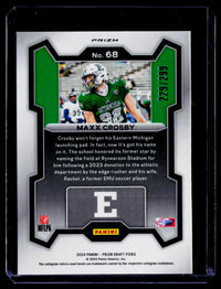 2024 Panini Prizm Draft Picks Maxx Crosby Red Prizms #68 /299 - back