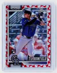 2026 Topps Chrome T.J. Rumfield RC #181 Colorado Rockies - front