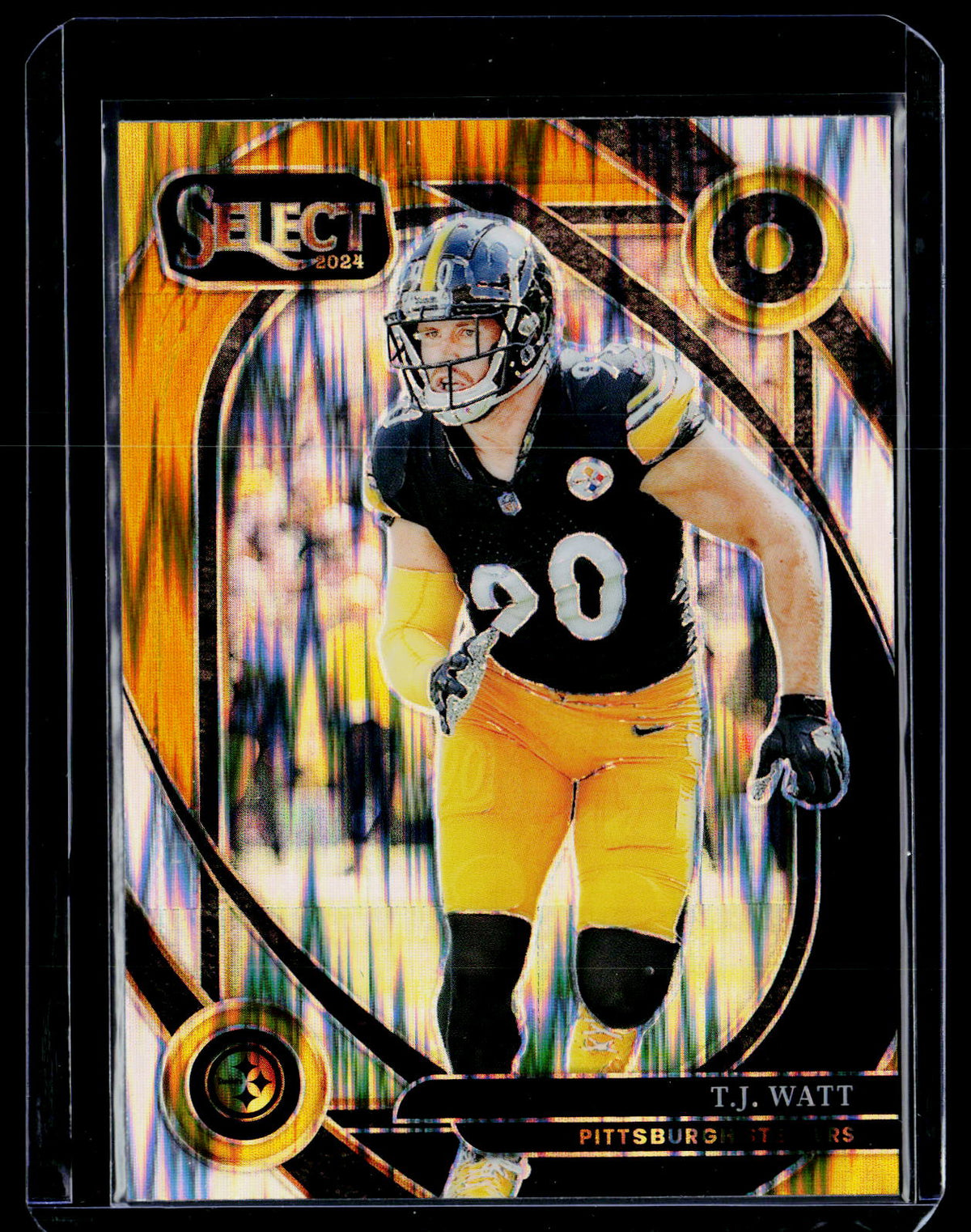 2024 Panini Select Football T.J. Watt #294 Silver Prizm Club Level - front