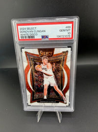 2024 Panini Select White Disco Donovan Clingan RC #69 PSA 10 /75 - front
