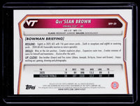 2026 Topps Bowman Football Prospects Que'Sean Brown Pink #BPP-39 /250 - back