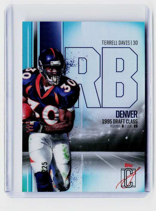 2025 Topps Signature Class Terrell Davis '95 Draft Class BCV-14 /225 - front
