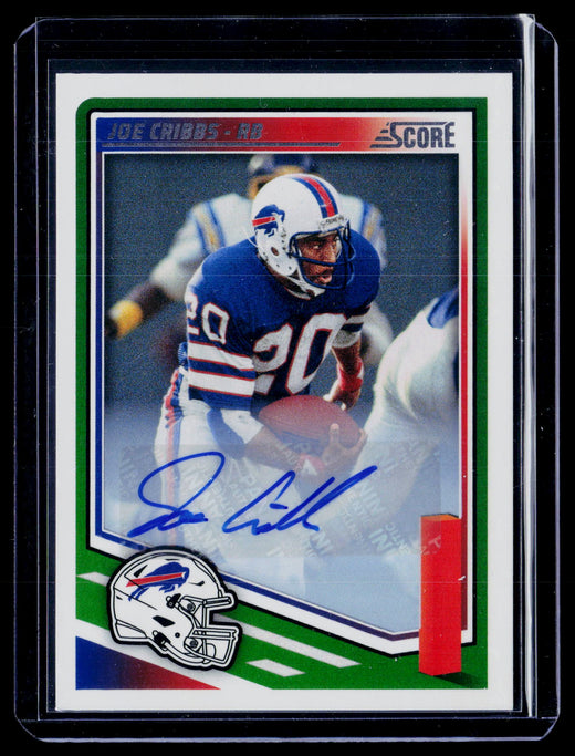 2025 Panini Score Football Base Signatures Joe Cribbs Autograph #293 - front
