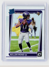 2021 Panini Donruss Optic Football Kellen Mond Rated Rookie #221 Minnesota Vikings - front