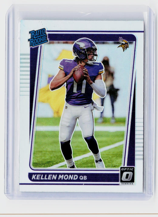 2021 Panini Donruss Optic Football Kellen Mond Rated Rookie #221 Minnesota Vikings - front