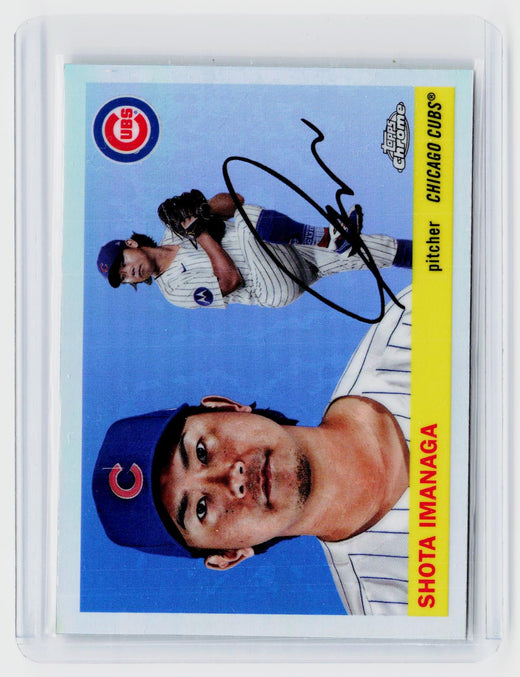 2025 Topps Chrome Shota Imanaga Chicago Cubs Autograph - front