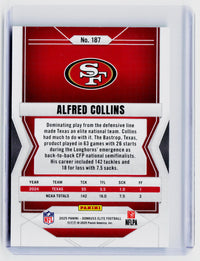 2025 Panini Donruss Elite Football Alfred Collins Aspirations #187 947/999 - back