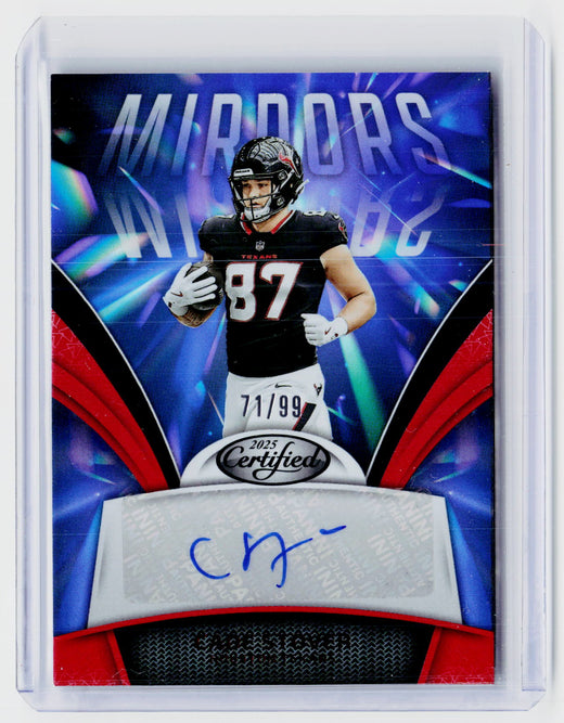 2025 Panini Certified Mirror Signatures Cade Stover Autograph /99 #MS-CST - front