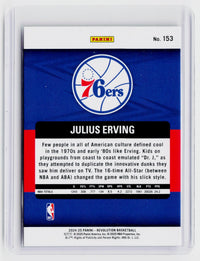 2024-25 Panini Revolution Legends Julius Erving Philadelphia 76ers Fractal #153 - back
