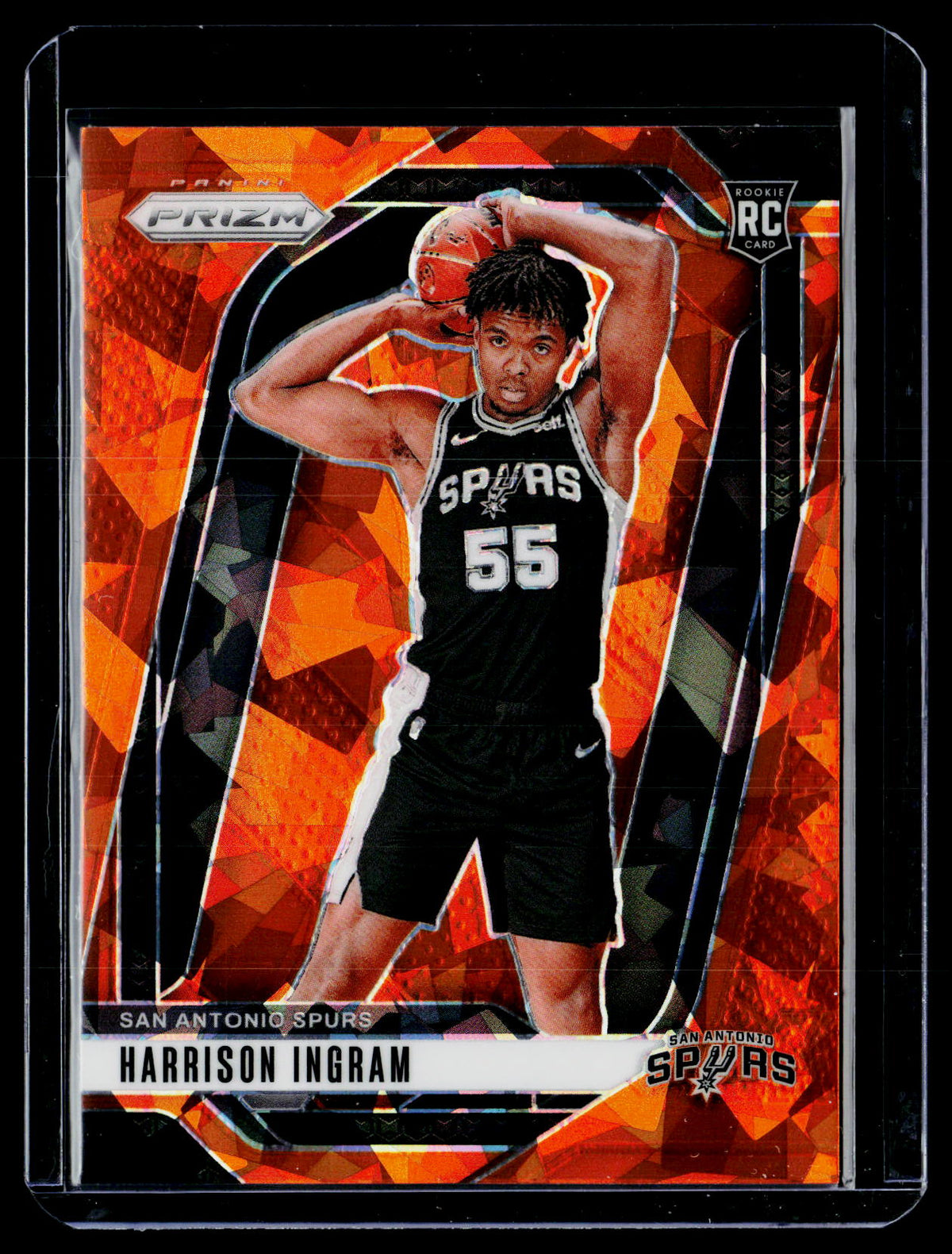 2024-25 Panini Prizm Orange Prizm Rookie Harrison Ingram #254 Spurs - front