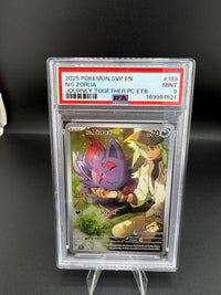2025 Pokémon Journey Together N's Zorua Pokémon Center Promo #189 PSA 9 - front