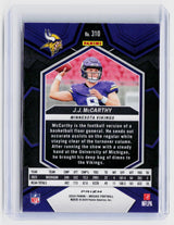 2024 Panini Mosaic Football J.J. McCarthy Blue Mosaic Rookie Card #310 - back