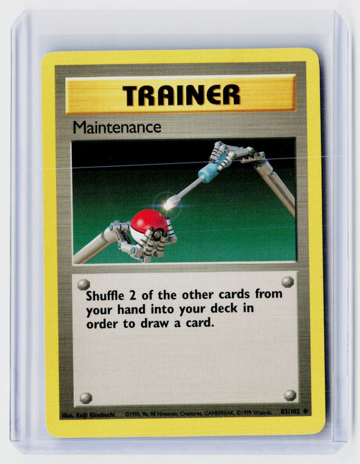 1999 Pokémon Base Set Maintenance 83/102 - front