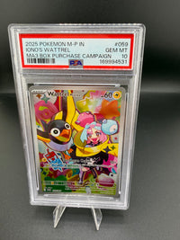 2025 Pokémon Iono's Wattrel Promo 059/MA-P PSA 10 - front