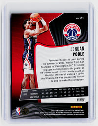 2023-24 Panini Revolution Winter Jordan Poole #81 Washington Wizards - back