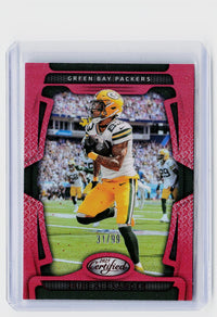 2025 Panini Certified Jaire Alexander Mirror Red #36 /99 Green Bay Packers 31/99 - front