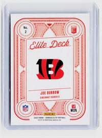 2025 Panini Donruss Elite Football Elite Deck Joe Burrow #2 - back