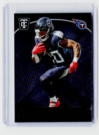 2024 Panini Totally Certified Football Tony Pollard Mirror Blue #92 /399 - front
