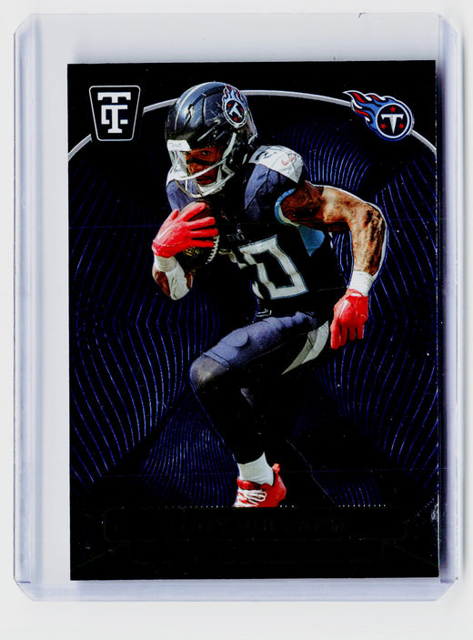 2024 Panini Totally Certified Football Tony Pollard Mirror Blue #92 /399 - front