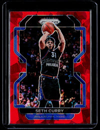 2021-22 Panini Prizm Basketball Seth Curry #198 Philadelphia 76ers - front