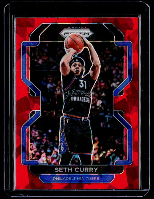 2021-22 Panini Prizm Basketball Seth Curry #198 Philadelphia 76ers - front