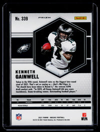 2021 Panini Mosaic Football Kenneth Gainwell Rookie #339 Eagles - back