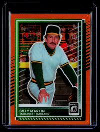 2025 Panini Donruss Optic Billy Martin Orange #68 /199 - front