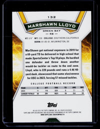 2025 Topps Resurgence MarShawn Lloyd Blue Rookie #132 29/99 - back