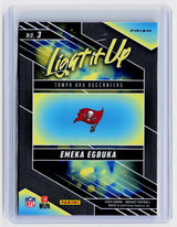 2025 Panini Mosaic Football Light It Up #3 Emeka Egbuka RC - back