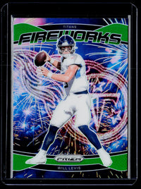 2024 Panini Prizm Football Fireworks Will Levis No. 4 - front
