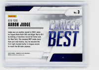 2026 Panini Donruss Elite Baseball Career Best #3 Aaron Judge - back