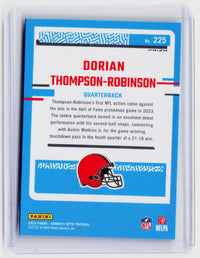 2023 Panini Donruss Optic Dorian Thompson-Robinson Rated Rookie Red Hyper #225 - back
