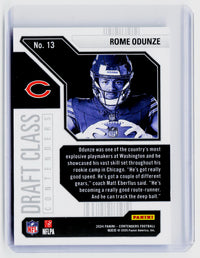 2024 Panini Contenders Draft Class Contenders Rome Odunze Rookie #13 /149 - back
