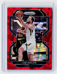 2021-22 Panini Prizm Basketball Joe Ingles #181 Red Ice Prizm Utah Jazz - front