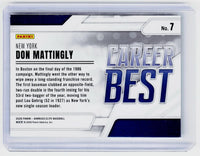 2026 Panini Donruss Elite Baseball Career Best Don Mattingly #7 - back
