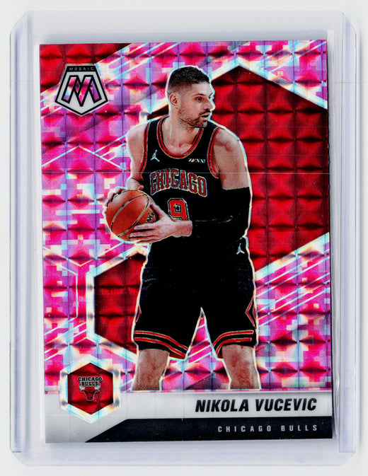 2020-21 Panini Mosaic Pink Camo Nikola Vucevic #59 Chicago Bulls - front