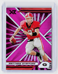 2022 Panini Chronicles Draft Picks XR Pink #2 Matthew Stafford Georgia Bulldogs - front