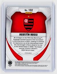 2025 Panini Prizm FIFA Club World Cup Agustín Rossi #102 Rookie Card Flamengo - back