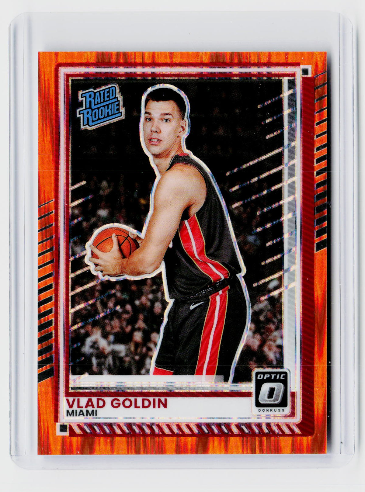 2025-26 Panini Donruss Optic Rated Rookie Vlad Goldin #100 Orange Shock /199 - front