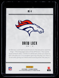 2019 Panini Illusions Football Drew Lock Rookie Card #4 - back