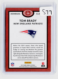 2015 Panini Donruss Classics #249 Tom Brady New England Patriots - back