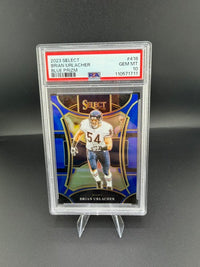 2023 Panini Select Suite Level Brian Urlacher Blue Prizm #418 PSA 10 /99 - front