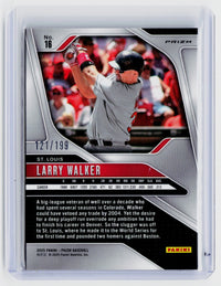 2025 Panini Prizm Baseball Larry Walker Blue Prizm #16 /199 - back