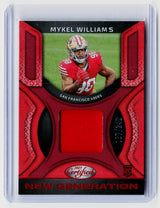 2025 Panini Certified New Generation Mykel Williams Rookie Memorabilia Card NG-MWS - front