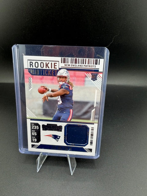 2024 Panini Contenders Football Joe Milton III Rookie Ticket Swatches #RTS-JMN - front