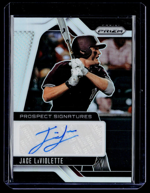 2025 Panini Prizm Baseball Prospect Signatures Jace Laviolette Auto #PS-JL - front