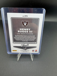 2021 Panini Donruss Threads Henry Ruggs III DT6 Rookie Memorabilia Card - back